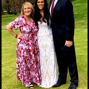 Sequin Maxi Dress mermaid style with short sleeves